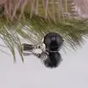 Pandantiv Onix sfera 12mm si element floare, imagine 2