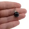 Pandantiv Onix sfera 12mm si element floare, imagine 3
