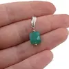 Pandantiv Onix verde cub fatetat 8mm, imagine 3