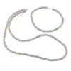 Set bratara si colier Opal etiopian de foc rondele 3,5-4mm