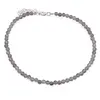 Bratara Cuart fumuriu sfere fatetate, 3mm