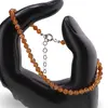 Bratara Granat Hessonit sfere fatetate 3,5mm, imagine 2