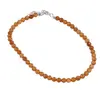 Bratara Granat Hessonit sfere fatetate 3,5mm