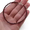 Bratara Granat sfere fatetate, 3mm, imagine 3