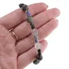 Bratara Heliotrop sfere 8mm, Sodalit sfere 4mm si Agat negru sfere 4mm, imagine 3
