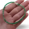 Bratara Onix verde degrade sfere  fatetate, 3mm, imagine 3