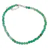 Bratara Onix verde degrade sfere  fatetate, 3mm