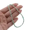Colier Crisopraz discuri fatetate 3mm si argint 925, imagine 3