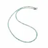 Colier Crisopraz discuri fatetate 3mm si argint 925