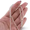 Colier Cristal de stanca romburi fatetate 4mm cu argint 925, imagine 3