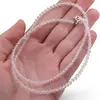 Colier Cristal de stanca sfere fatetate, 3mm, imagine 3