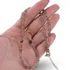 Colier Cuart Fumuriu discuri fatetate 4mm, sfere fatetate 2mm si argint 925, imagine 3