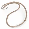 Colier Cuart Fumuriu discuri fatetate 4mm si argint 925