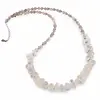 Colier Cuart Fumuriu fatetat 4mm si mix cristale discuri fatetate 3-11mm si argint 925