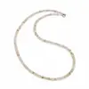 Colier Cuart rutilat discuri fatetate 4mm si argint 925