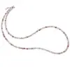 Colier Cuart rutilat rosu sfere fatetate, 3mm