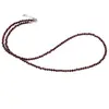 Colier Granat sfere fatetate, 3mm