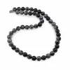 Colier Obsidian fudlg de nea sfere 9mm