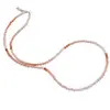 Colier Opal degrade sfere fatetate, 3mm