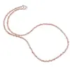 Colier Piatra Lunii maro sfere fatetate, 3mm