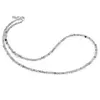 Colier Prasiolit sfere fatetate, 3mm