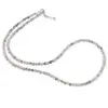 Colier Prehnit sfere fatetate, 3mm