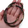 Colier Turmalina multicolora discuri fatetate, 5mm, imagine 3