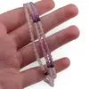 Set bratara si colier Ametist degrade sfere fatetate, 3mm, imagine 3