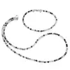 Set bratara si colier Cuart turmalinat sfere fatetate, 3mm