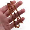 Set bratara si colier Granat Hessonit degrade discuri fatetate, 4mm, imagine 3