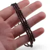 Set bratara si colier Granat Rhodolit sfere fatetate, 3mm, imagine 3