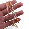 Set bratara si colier Opal degrade sfere fatetate 3,5mm, imagine 3