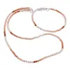 Set bratara si colier Opal degrade sfere fatetate 3,5mm