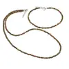 Set bratara si colier Unakit sfere fatetate, 3mm