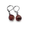 Cercei cu agatatoare Cuart Tangerit sfera 10mm si element floral