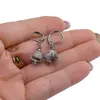 Cercei cu agatatoare Cuart turmalinat sfere 10mm, imagine 3