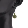 Cercei cu agatatoare Jad Nefrit sfere 10mm si 4mm, imagine 2