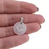 Pandantiv Cuart rotund cu romb 16mm, imagine 3