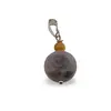 Pandantiv Labradorit banut 13mm si Ochi de tigru galben sfera 4mm