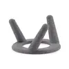 Suport pentru sfera din PLA premium, forma circulara cu trei picioare - texturat - gri, imagine 2