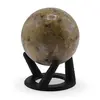 Suport pentru sfera din PLA premium, forma circulara cu trei picioare - texturat - negru