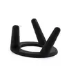 Suport pentru sfera din PLA premium, forma circulara cu trei picioare - texturat - negru, imagine 2