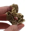 Set 6 statuete Feng Shui din rasina Cai pe monede, 3-4cm, imagine 5