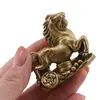 Set 8 statuete Feng Shui din rasina Cai pe monede si pepite, 5-6cm, imagine 4