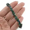 Bratara pe elastic cu pietre chips Turcoaz verde, imagine 4