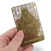 Card feng shui din metal auriu cu Buddha Razand pentru prosperitate, 2026, imagine 3