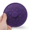 Suport aromaterapie pentru ardere betisoare parfumate gravat cu model mandala - mov, imagine 3
