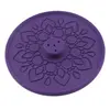 Suport aromaterapie pentru ardere betisoare parfumate gravat cu model mandala - mov