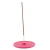 Suport aromaterapie pentru ardere betisoare parfumate gravat cu model mandala - roz, imagine 2