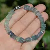 Bratara fluorit multicolor patratele 6-7mm